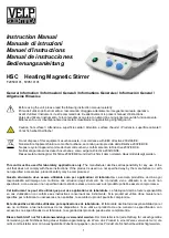 Preview for 1 page of Velp Scientifica HSC F20500101 Instruction Manual