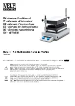 Preview for 1 page of Velp Scientifica MULTI-TX5 Instruction Manual