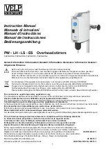 Preview for 1 page of Velp Scientifica PW Instruction Manual