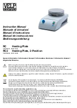 Preview for 1 page of Velp Scientifica RC F20700431 Instruction Manual