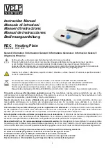 Preview for 1 page of Velp Scientifica REC F20700081 Instruction Manual