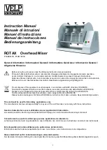 Velp Scientifica ROTAX 6.8 Instruction Manual preview
