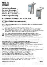 Velp Scientifica VTF F208B0063 Instruction Manual preview