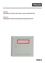 Velux KFC 100J Instructions Manual preview