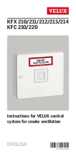 Velux KFX 210 Instructions Manual preview