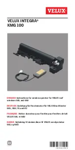 Preview for 1 page of Velux KMG 100 Instructions Manual