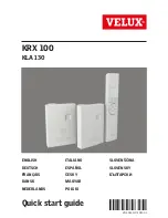 Velux KRX 100 Quick Start Manual preview