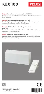 Velux KUX 100 Instructions Manual preview