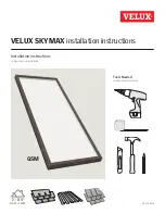 Velux SKYMAX Installation Instructions предпросмотр