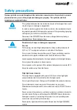 Preview for 5 page of Velvet KOSMOS 400 User Manual