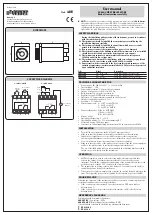 Предварительный просмотр 2 страницы Vemer AHT User Manual