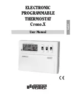 Vemer Crono.X User Manual preview