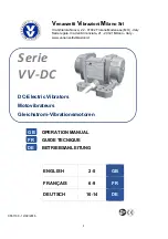 Venanzetti Vibrazioni Milano VV-DC Series Operation Manual preview