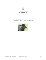 Preview for 1 page of Vence Cattle Rider User Manual