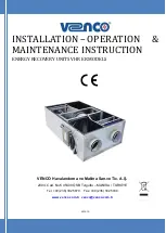 Preview for 1 page of VENCO ER 40 Installation, Operation, &  Maintenance Instruction