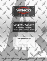 VENCO VC 416 Owner'S Manual предпросмотр