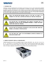 Preview for 4 page of VENCO VHR ER 01 Installation, Operation, &  Maintenance Instruction