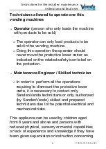 Предварительный просмотр 7 страницы Vendo SVE DC6 User And Maintenance Manual