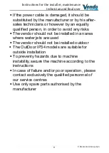 Preview for 11 page of Vendo SVE DC6 User And Maintenance Manual