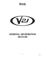 Preview for 1 page of Vendo V21 621 General Information Manual