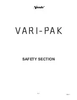 Preview for 5 page of Vendo VARI-PAK 450 Manual