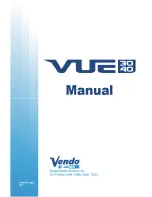 Vendo VUE 30 Manual preview