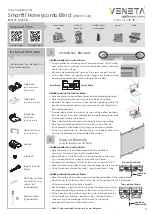 Preview for 1 page of VENETA Smartfit Honeycomb Blind Manual