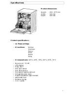 Предварительный просмотр 7 страницы Venini VDW61S User Manual