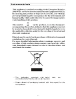 Предварительный просмотр 4 страницы Venini VEF50EE User Manual