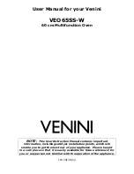 Предварительный просмотр 1 страницы Venini VEO65SS-W User Manual