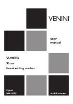 Venini VU90EG User Manual preview