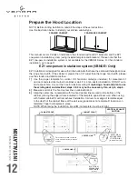 Предварительный просмотр 12 страницы Venmar BISTRO VBNDE1 Series Installation Use And Care Manual