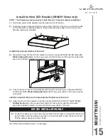 Предварительный просмотр 15 страницы Venmar BISTRO VBNDE1 Series Installation Use And Care Manual