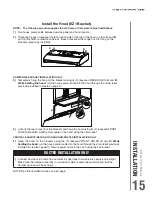 Preview for 15 page of Venmar Chef VCQDD1 Series Installation Use And Care Manual