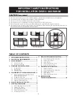 Preview for 3 page of Venmar Jazz VJ10430SS Installation Instructions Manual