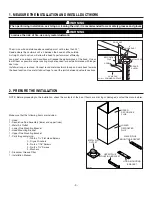 Preview for 3 page of Venmar Jazz VJ70430SS Installation Manual