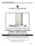 Venmar Jazz VJ70524SS Installation Instructions Manual preview