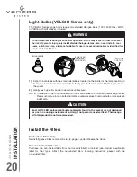 Preview for 20 page of Venmar VBLDF1 Installation Use And Care Manual