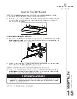 Preview for 15 page of Venmar VBNDH1 Installation Use And Care Manual