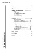 Preview for 2 page of Venmar VCQLA1 Series Installation Use And Care Manual