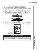 Preview for 19 page of Venmar VCQLA1 Series Installation Use And Care Manual