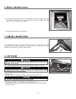 Preview for 9 page of Venmar VJ70330SS Instructions Manual