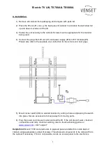 Предварительный просмотр 6 страницы Venset TS1000A Installation Instructions Manual