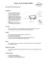 Preview for 7 page of Venset TS1000A Installation Instructions Manual