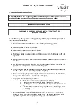 Предварительный просмотр 2 страницы Venset TS1000B Installation Instructions Manual