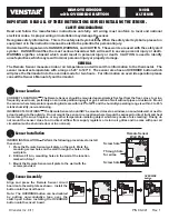 Предварительный просмотр 1 страницы Venstar ACC-TSENWB Installation Instructions