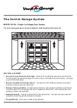 Preview for 1 page of Vent-A-Garage VG100 Manual