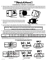 Preview for 4 page of Vent-a-Hood CILH9 ISLAND RANGE HOOD Installation Instructions Manual