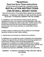 Preview for 1 page of Vent-a-Hood CWLH9 Installation Instructions Manual