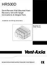 Vent-Axia 370450 Installation And Wiring Instructions preview